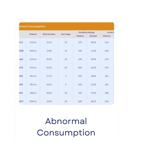 fuel management - abnormal consumption