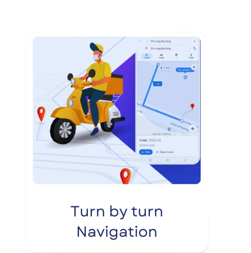Turn-by-turn navigation - employee tracking