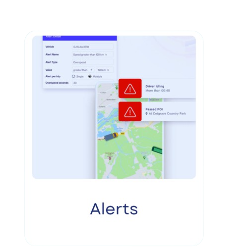 Alerts - vehicle tracking